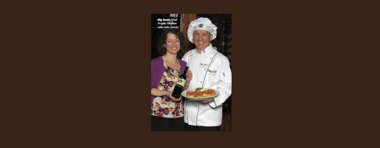 Chef Angelo Montes with Sole Mio